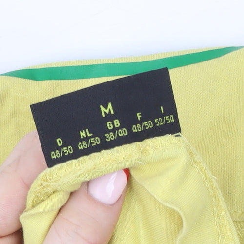 John Deere Men's Yellow Cotton Graphic Logo T-Shirt Size M