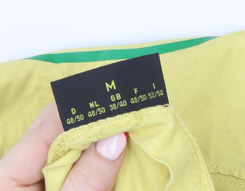 John Deere Men's Yellow Cotton Graphic Logo T-Shirt Size M