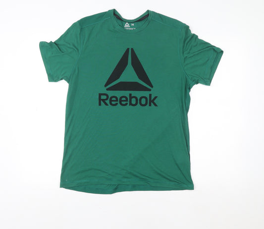Reebok Men's Green Supremium Speedwick T-Shirt Size M Gym Tee