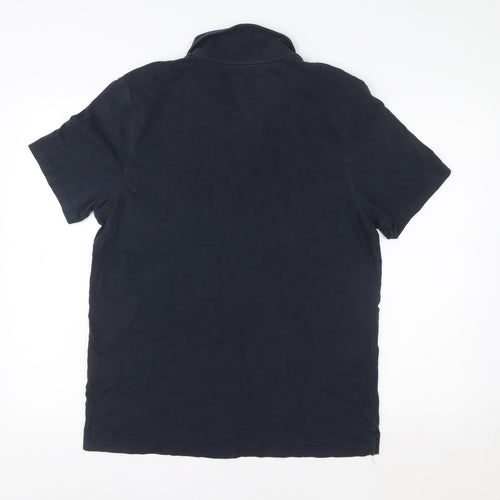 Lyle & Scott Men's Blue XL Regular Fit Cotton Polo Shirt