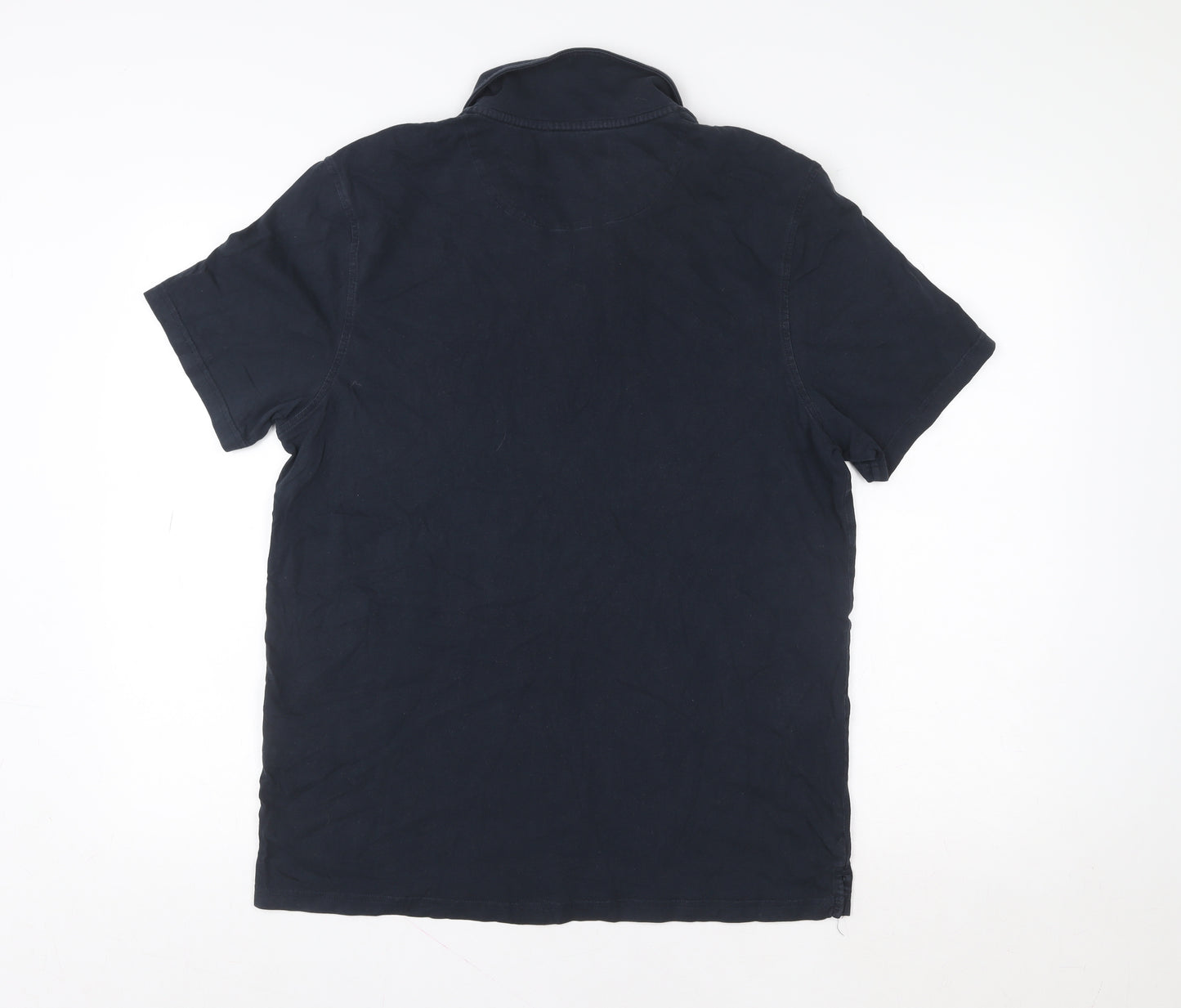 Lyle & Scott Men's Blue XL Regular Fit Cotton Polo Shirt