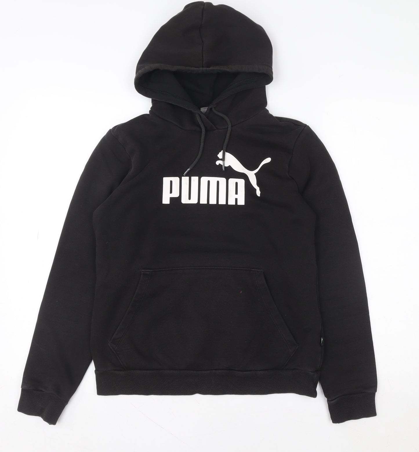 Puma Women Black Pullover Hoodie Medium Logo Sportswear