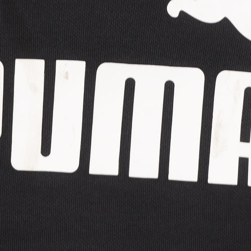 Puma Women Black Pullover Hoodie Medium Logo Sportswear