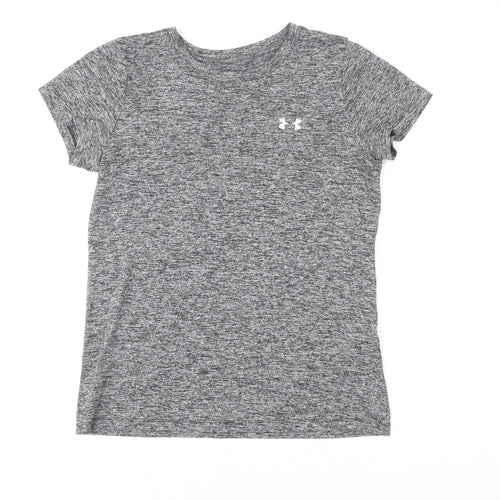Under Armour Women's Grey Short Sleeve HeatGear T-Shirt Size S
