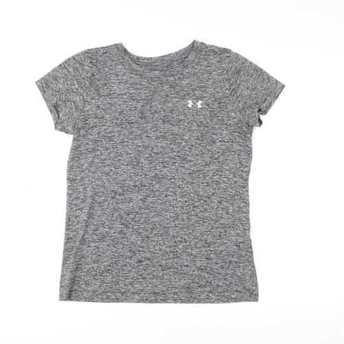 Under Armour Women's Grey Short Sleeve HeatGear T-Shirt Size S