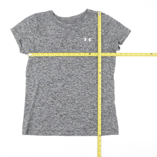 Under Armour Women's Grey Short Sleeve HeatGear T-Shirt Size S
