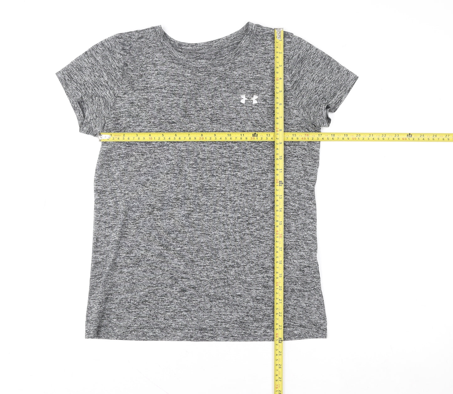 Under Armour Women's Grey Short Sleeve HeatGear T-Shirt Size S