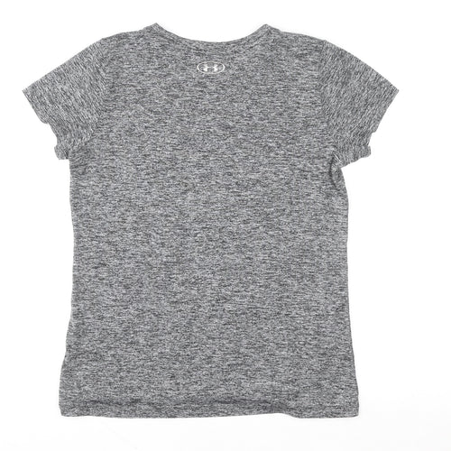 Under Armour Women's Grey Short Sleeve HeatGear T-Shirt Size S