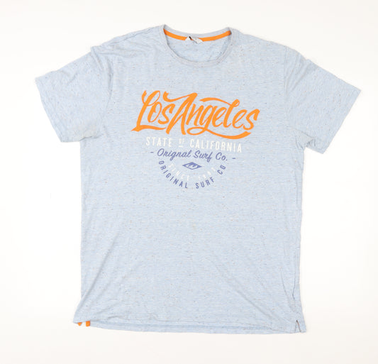 Next Men's Blue Los Angeles Graphic Crew Neck T-Shirt Size L