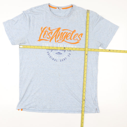 Next Men's Blue Los Angeles Graphic Crew Neck T-Shirt Size L