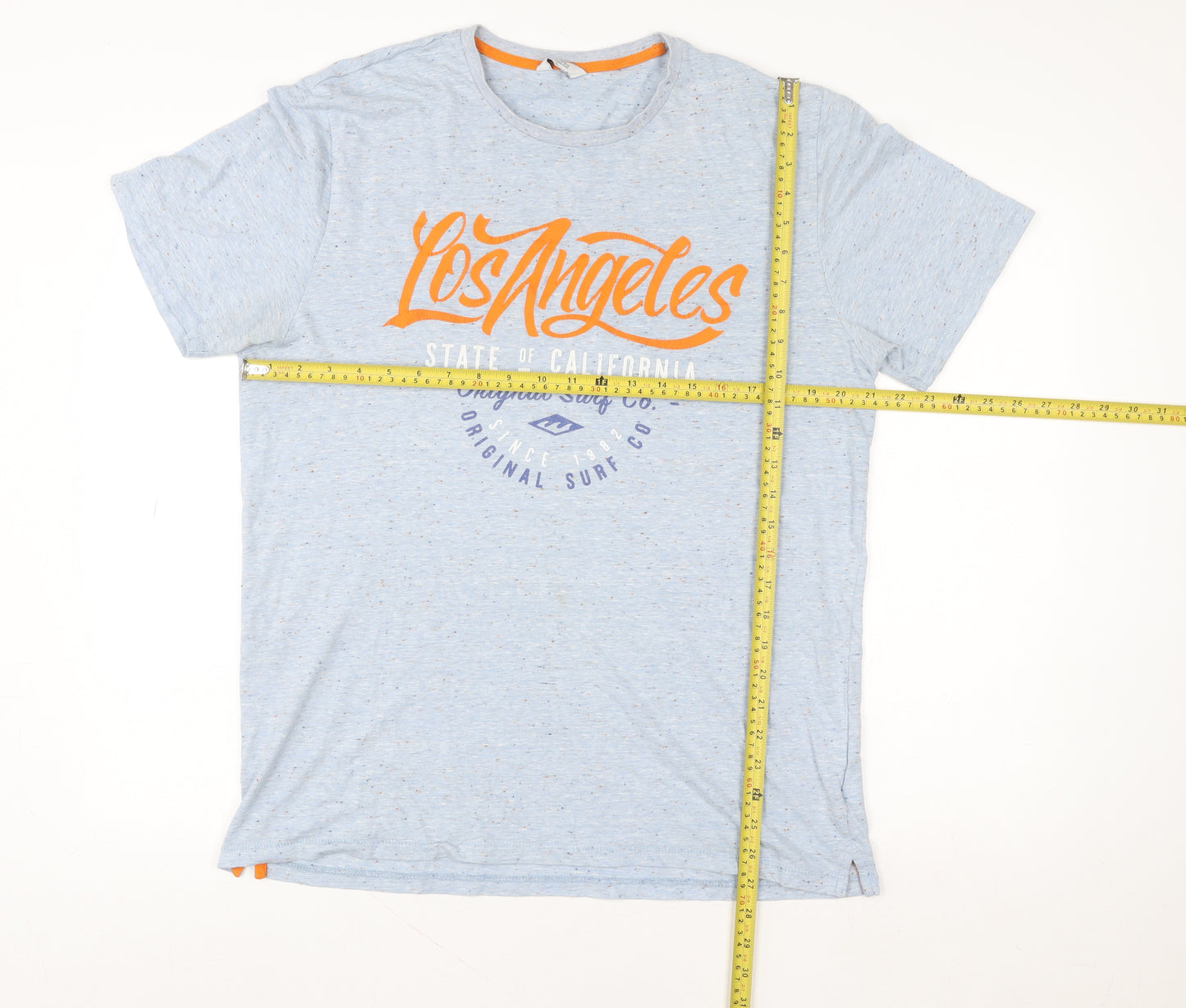 Next Men's Blue Los Angeles Graphic Crew Neck T-Shirt Size L