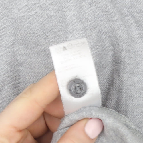Marks and Spencer Men’s Grey Cotton Short Sleeve Polo Shirt Size L