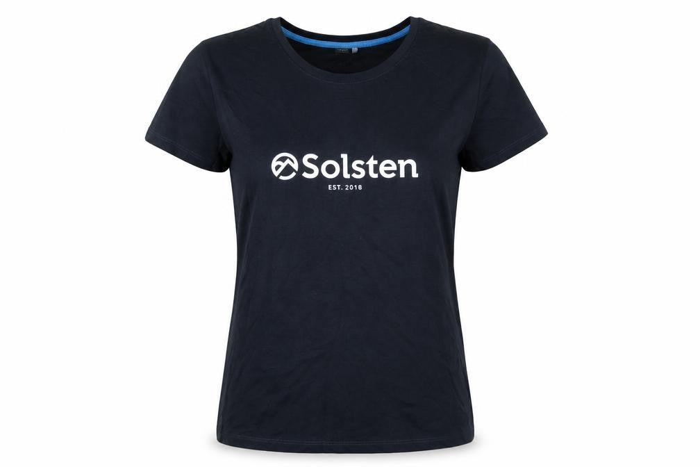 Premium Women Black Cotton Crew Neck T-Shirt Size L