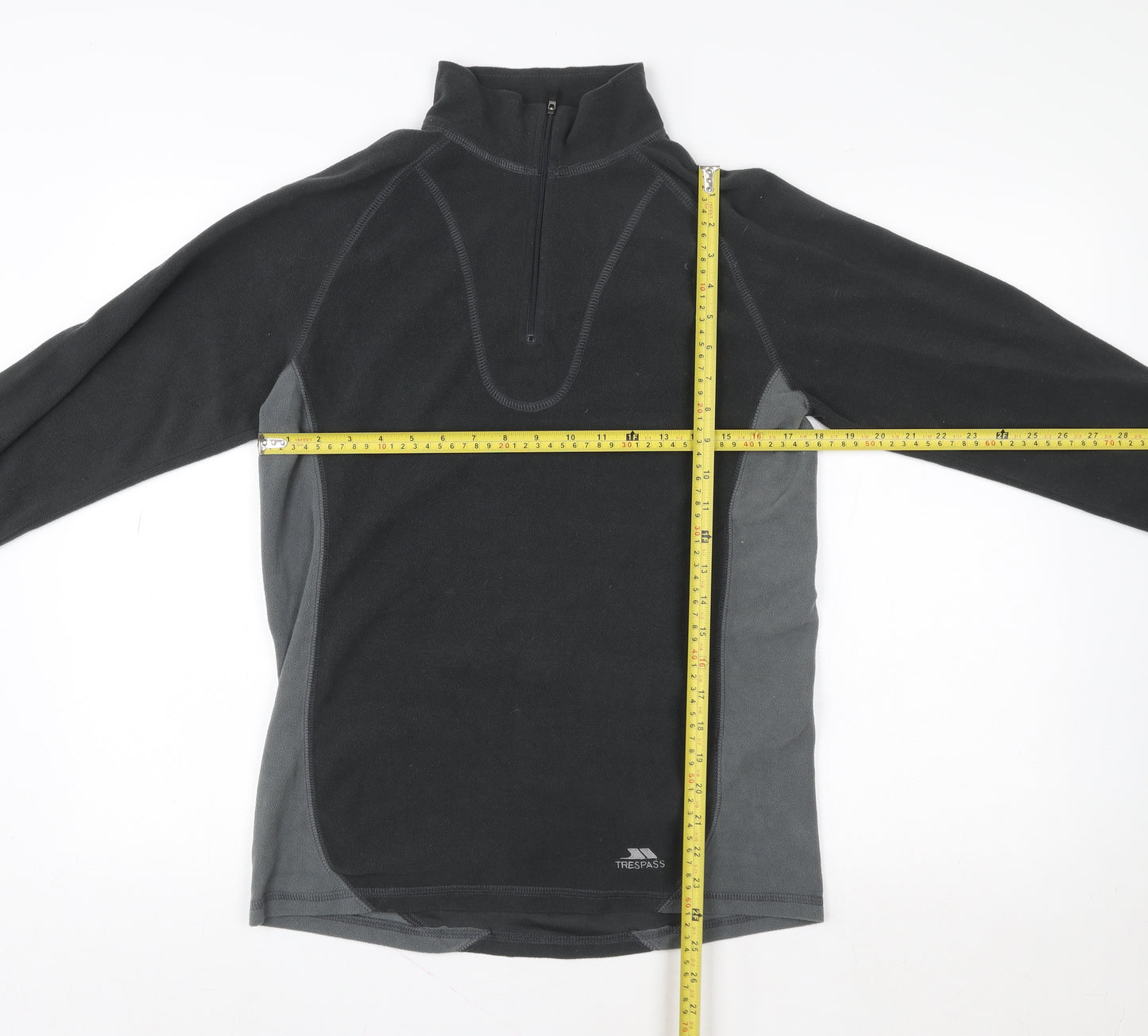 Trespass Men's Black M Fleece 1/4 Zip Pullover Sweatshirt