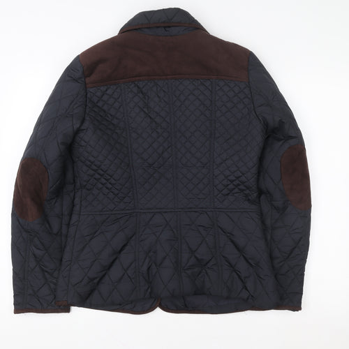Dorothy Perkins Womens Blue Quilted Mid-Length Jacket Size 12