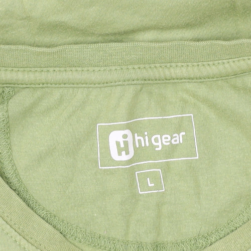 Hi Gear Men's Green Hiking Graphic Cotton T-Shirt Size L
