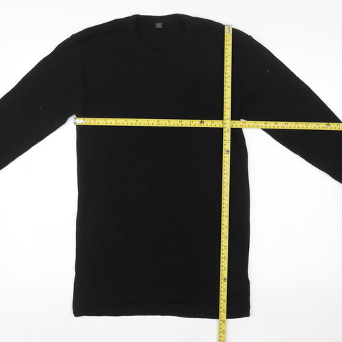 Marks and Spencer Women’s Black Wool Blend Long Sleeve Top Size S
