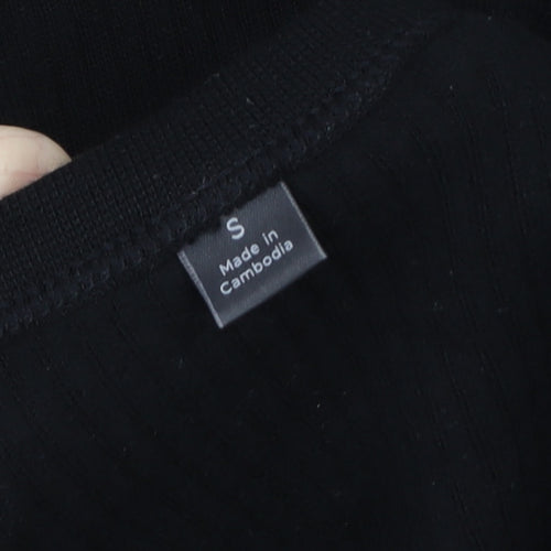 Marks and Spencer Women’s Black Wool Blend Long Sleeve Top Size S