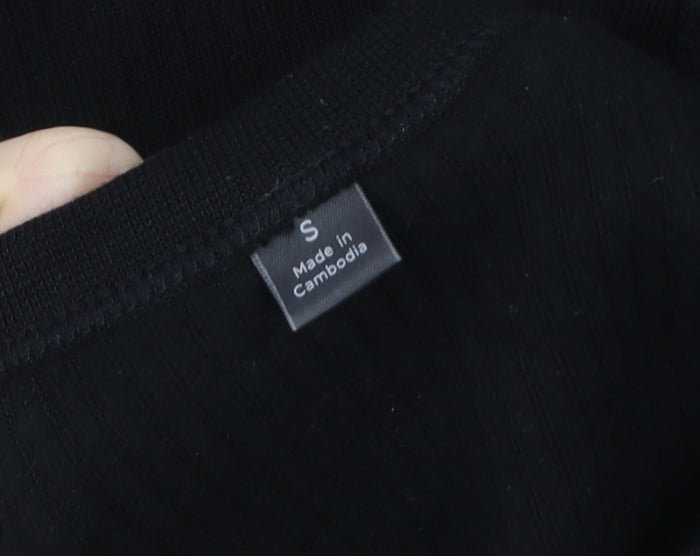 Marks and Spencer Women’s Black Wool Blend Long Sleeve Top Size S