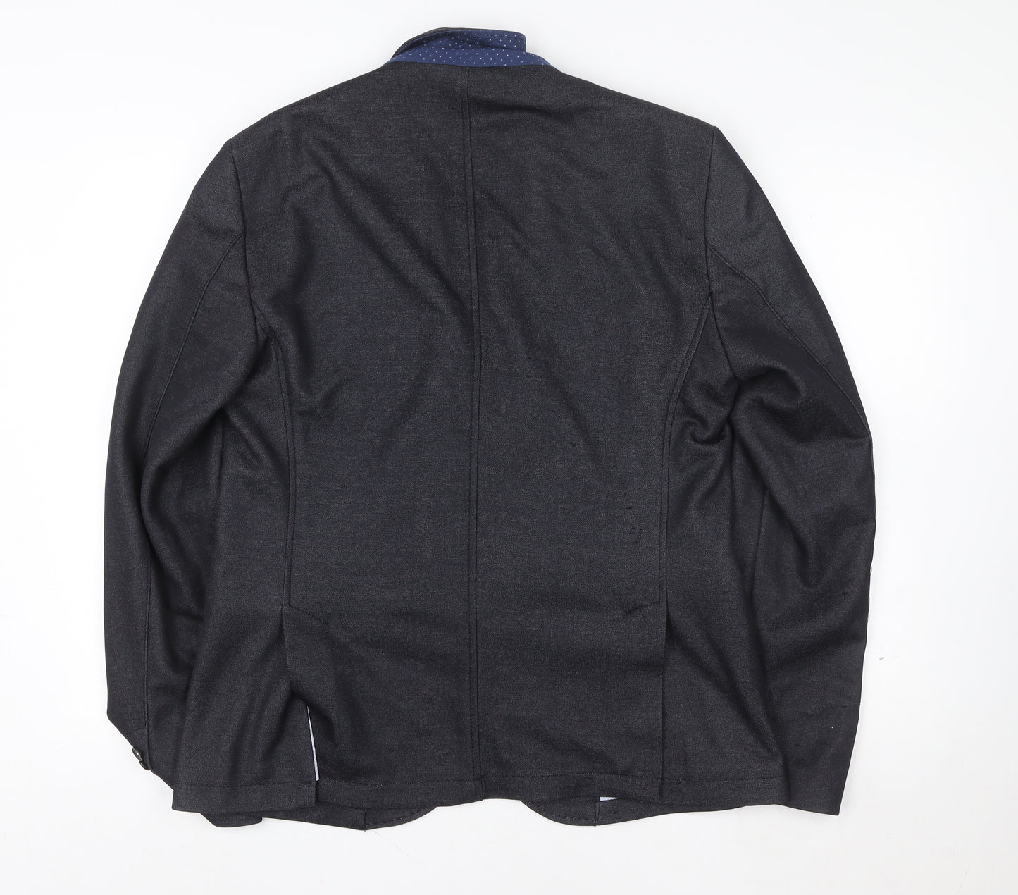 Zara Black Regular Fit Single-Breasted Blazer Jacket L Unisex Adults