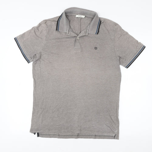 Jack & Jones Grey Men's M Premium Cotton Polo Shirt