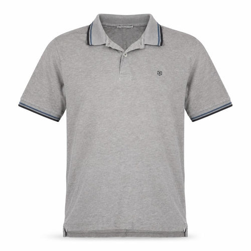 Jack & Jones Grey Men's M Premium Cotton Polo Shirt