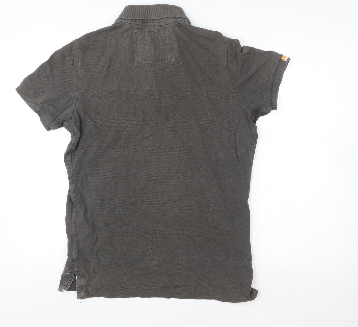 Superdry Men's Brown Slim Fit Short Sleeve Polo Shirt M