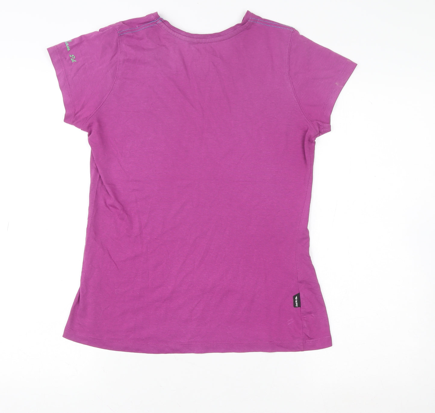 Dare 2b Womens Purple Short Sleeve Cotton T-Shirt Size 12
