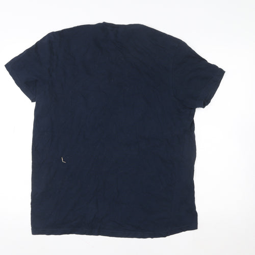 Ben Sherman Men's Blue Target Graphic T-Shirt Size S Retro Mod Style