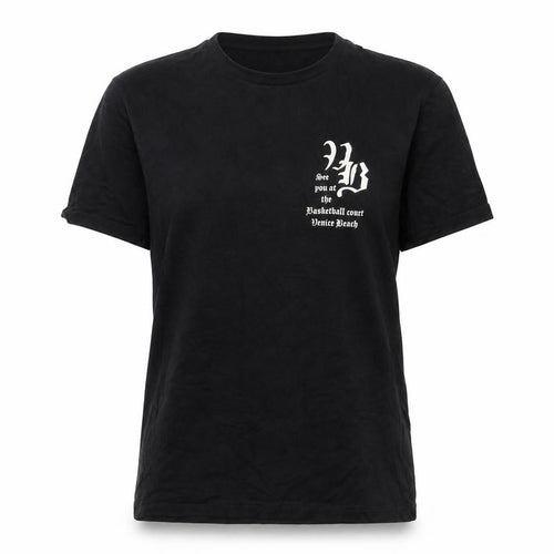 H&M Women's Black Regular Fit Graphic Basketball T-Shirt M