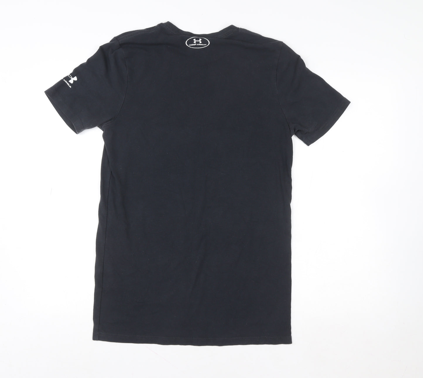 Under Armour Men's Black HeatGear Fitted Crew Neck Sports T-Shirt Size S