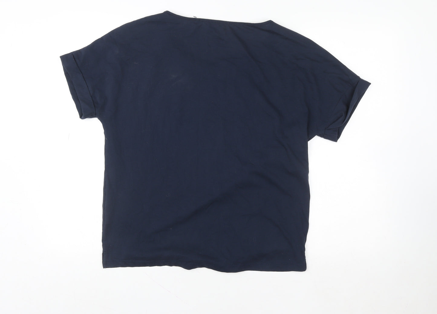 Jack Wolfskin Women's Blue Tropical Print T-Shirt Size S