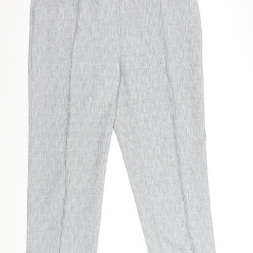 Honor Millburn Women's Grey Size 18 Straight Leg Trousers