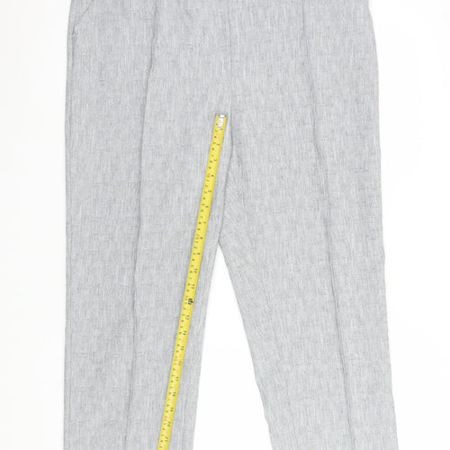 Honor Millburn Women's Grey Size 18 Straight Leg Trousers