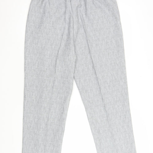 Honor Millburn Women's Grey Size 18 Straight Leg Trousers