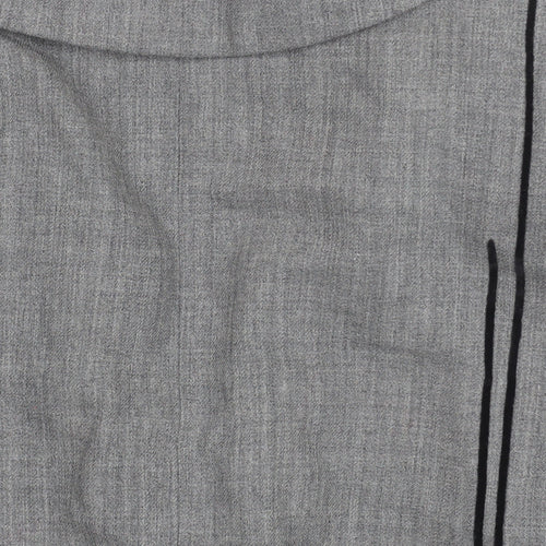 Betty Barclay Women Grey Wool Single-Breasted Blazer UK 14