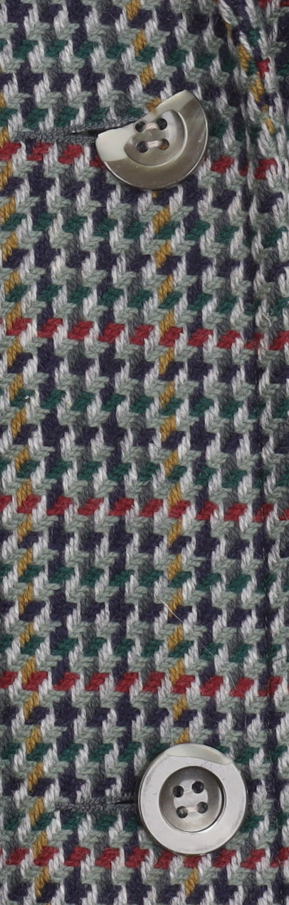 Bagutta Women Multicoloured Wool Houndstooth Blazer Size 14