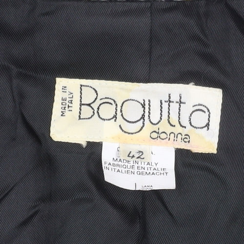 Bagutta Women Multicoloured Wool Houndstooth Blazer Size 14