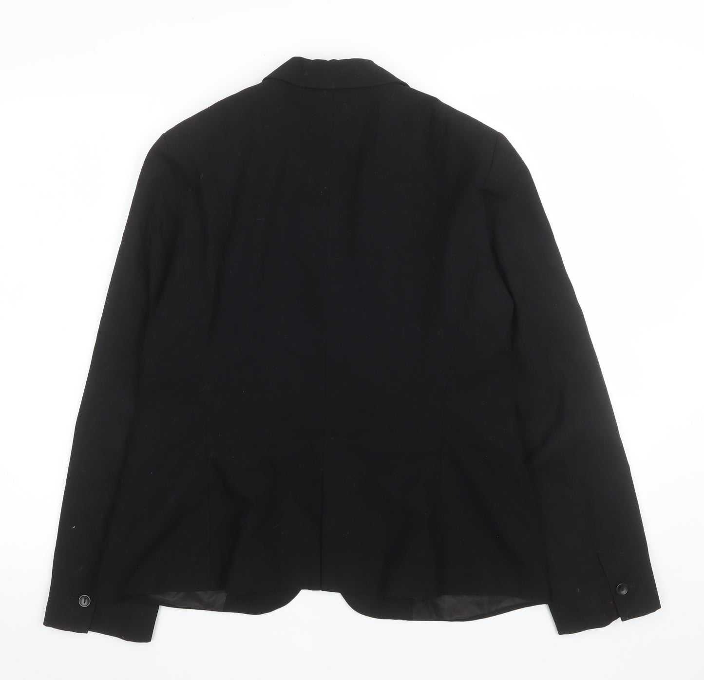 Zara Women Black Size 12 Single-Breasted Blazer Jacket