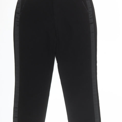 Zara Women Black Slim Fit Tailored Trousers Size 10