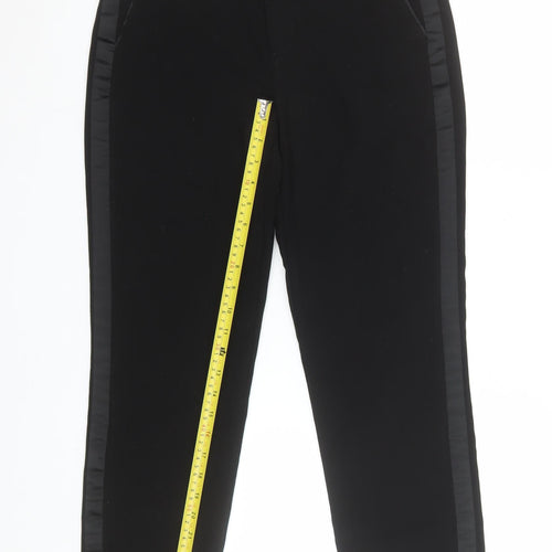 Zara Women Black Slim Fit Tailored Trousers Size 10