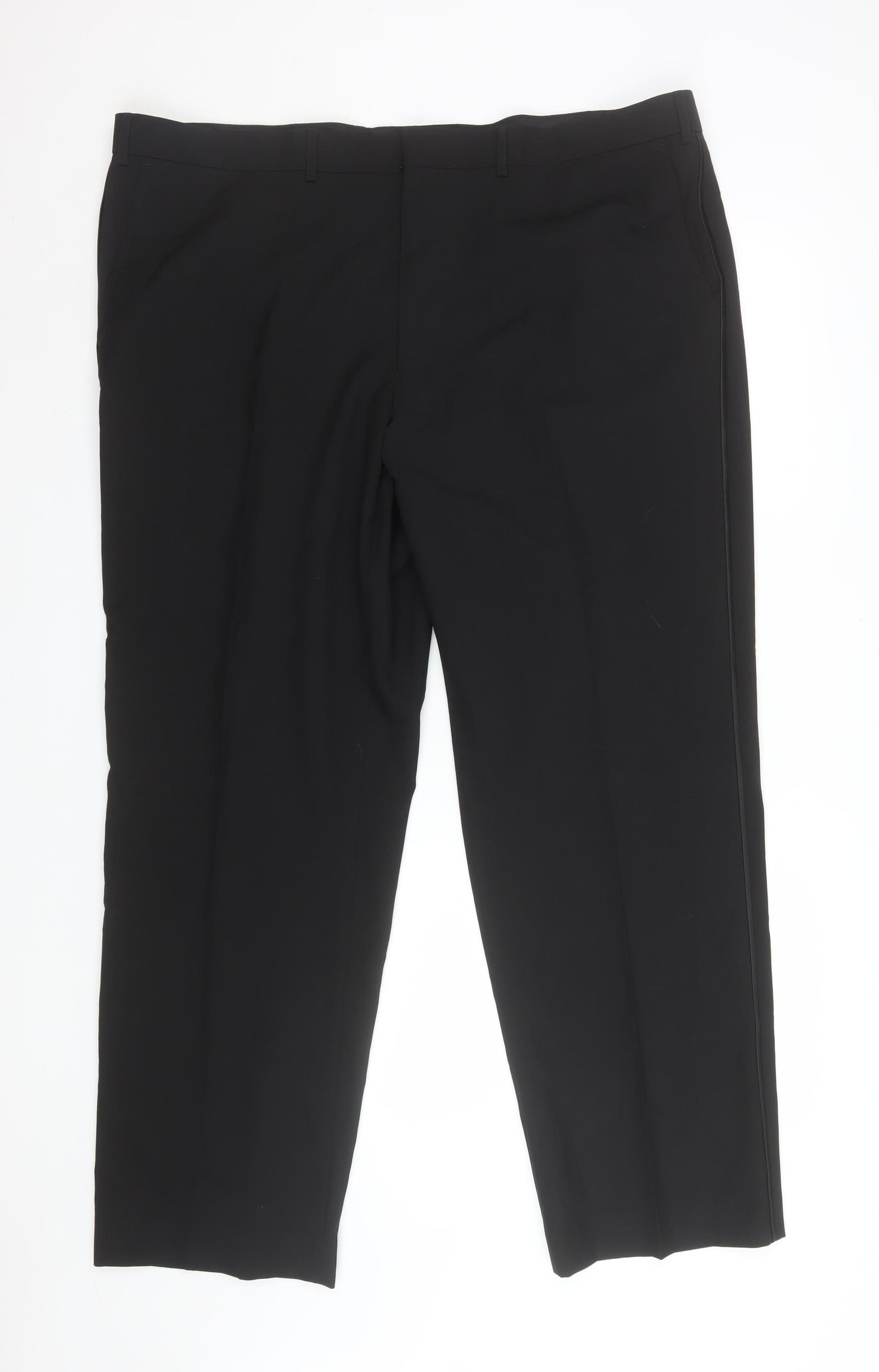 Marks and Spencer Men’s Black 44W 31L Classic Fit Dress Trousers
