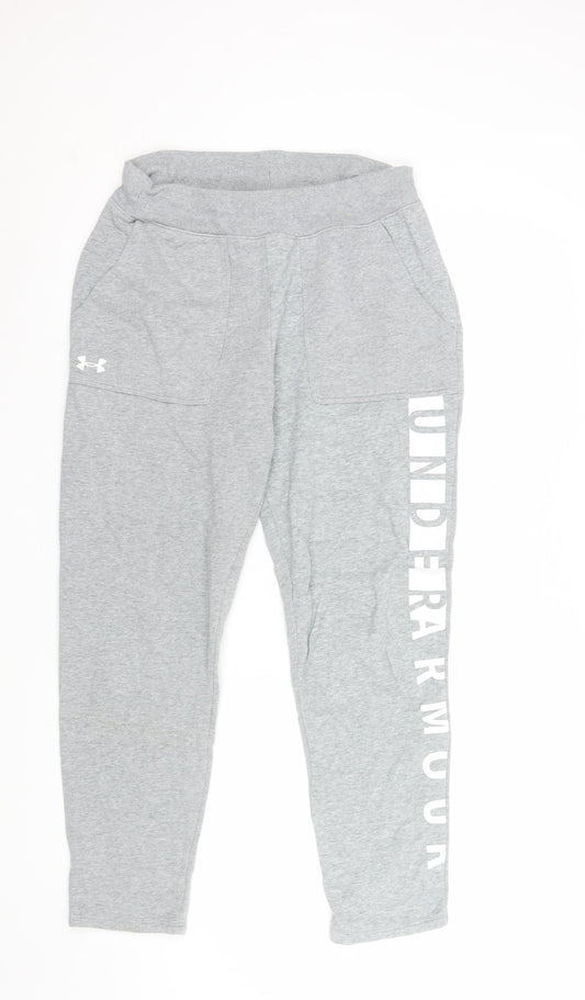 Under Armour Men's Grey Jogger Sweatpants Size S Loose Fit