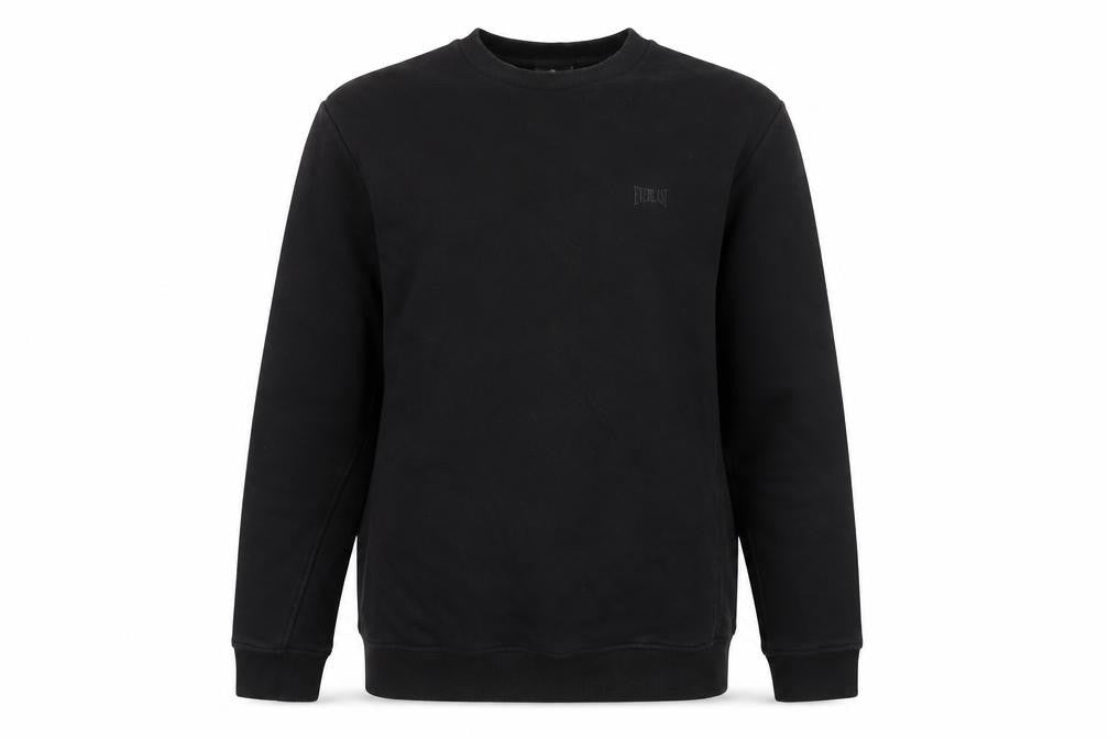 Front view of Everlast Men’s Black 2XL Pullover Crew Neck Sweatshirt