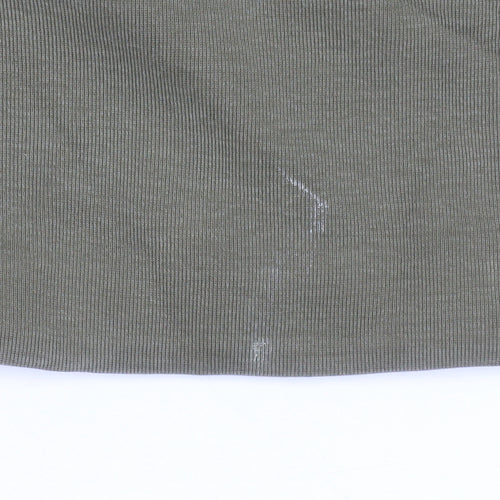 COS Womens Khaki Green Long Sleeve Crew Neck Sweatshirt Size S