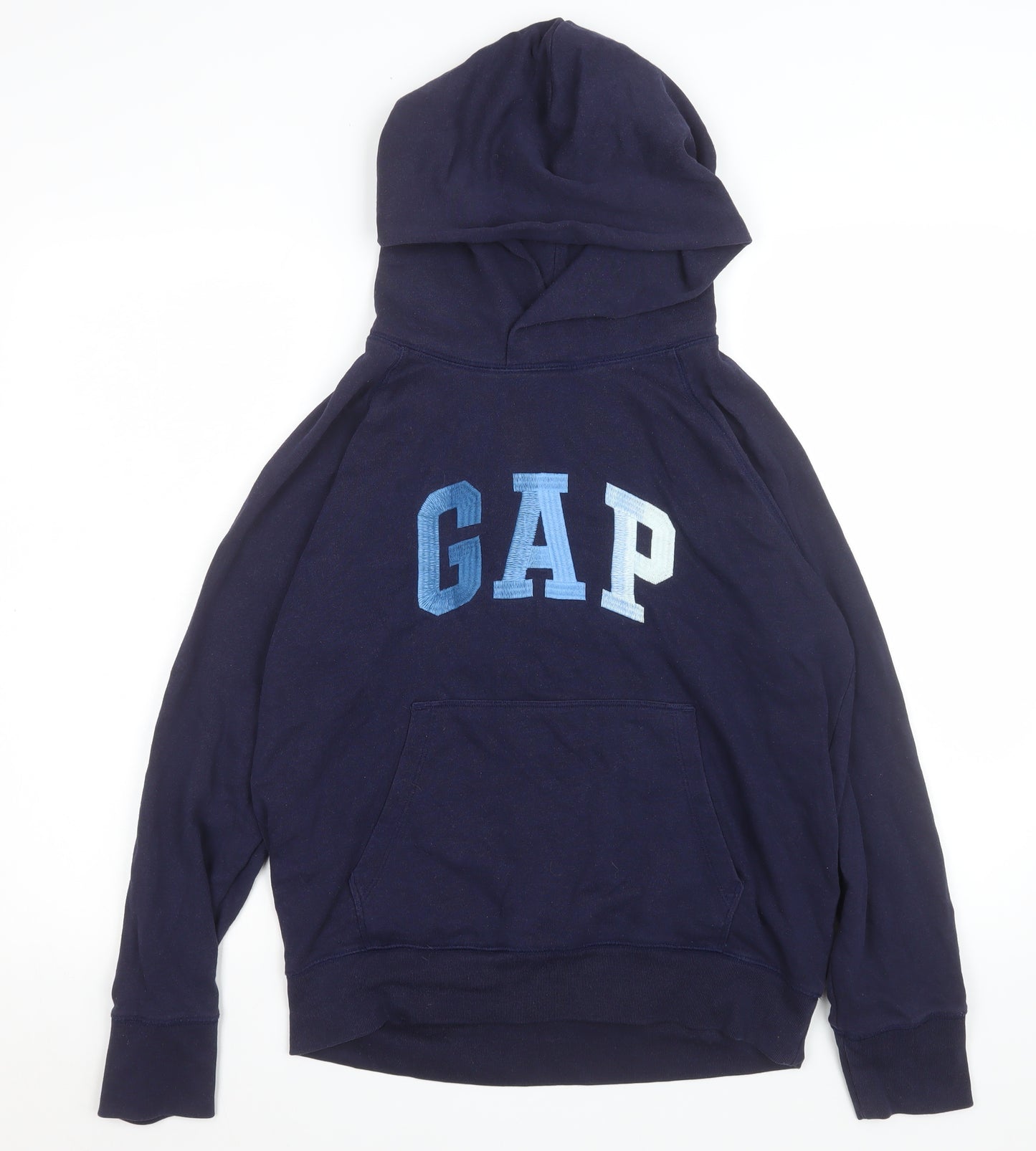 GAP Women Navy Blue Pullover Hoodie Small Cotton Blend Casual