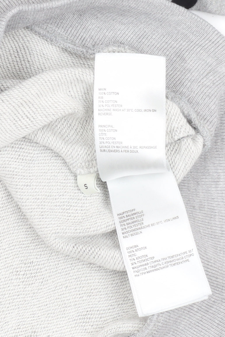 Whistles Womens Grey Polka Dot Cotton Crew Neck Sweatshirt Size S