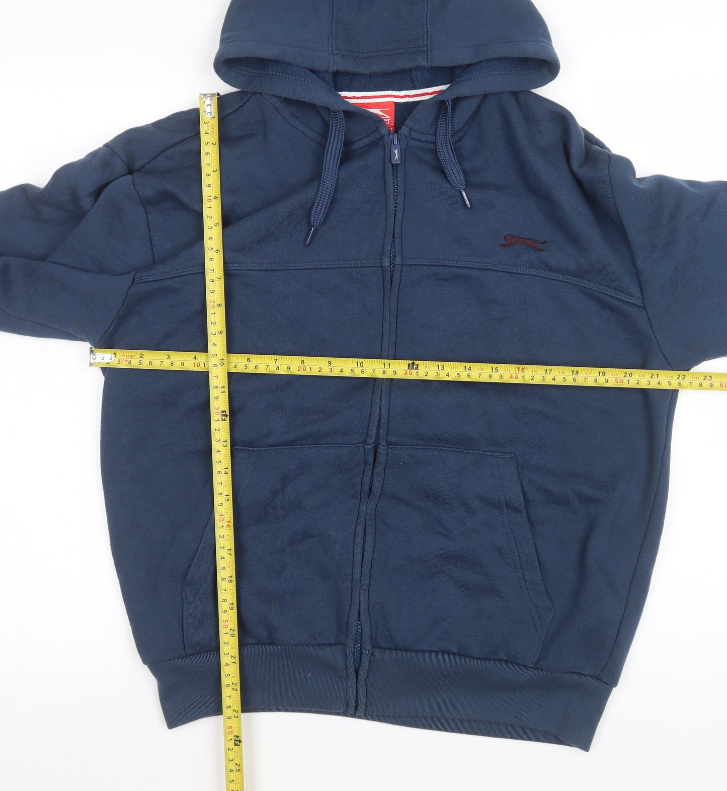 Slazenger Women's Blue Hooded Full Zip Fleece Jacket Size M