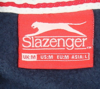 Slazenger Women's Blue Hooded Full Zip Fleece Jacket Size M