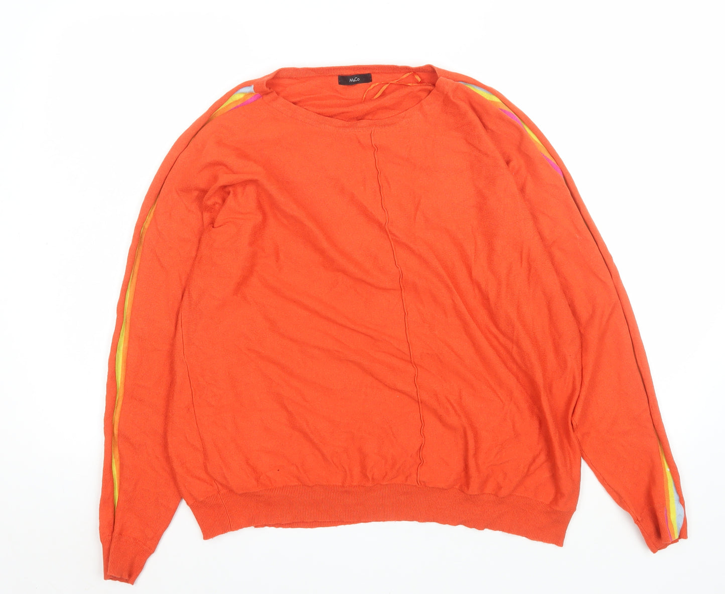 M&Co Women’s Red Knit Pullover Jumper Size 16 Regular Fit